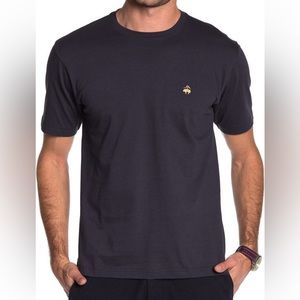 Brooks Brothers Mens Size XL Navy T-shirt 100% Cotton Great Condition